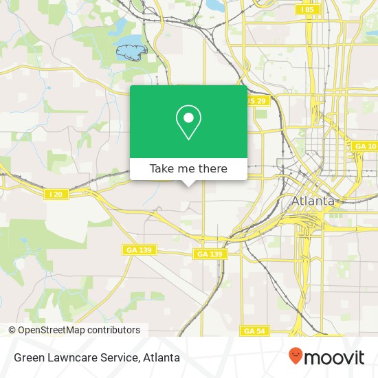 Green Lawncare Service map