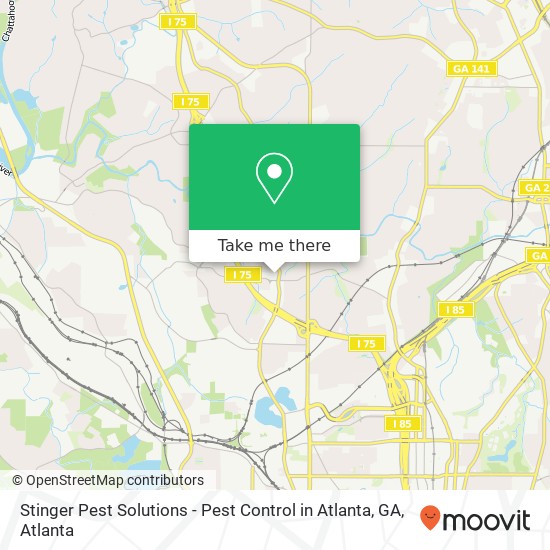 Stinger Pest Solutions - Pest Control in Atlanta, GA map