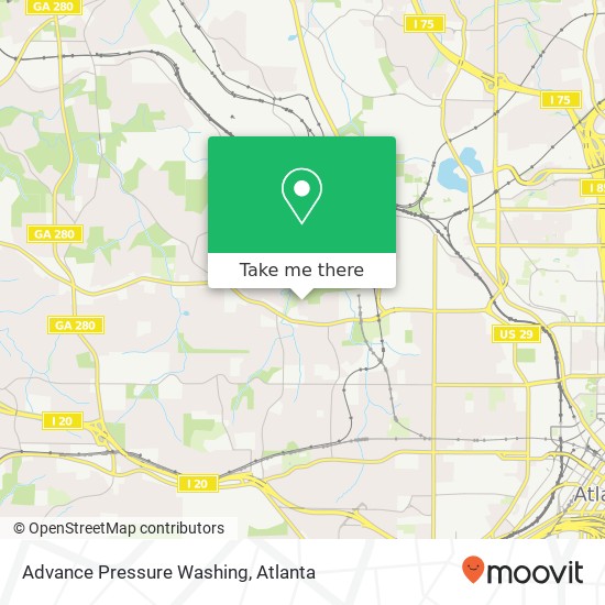 Mapa de Advance Pressure Washing