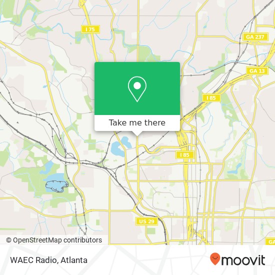 WAEC Radio map