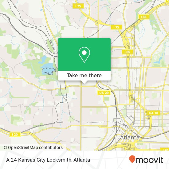 A 24 Kansas City Locksmith map