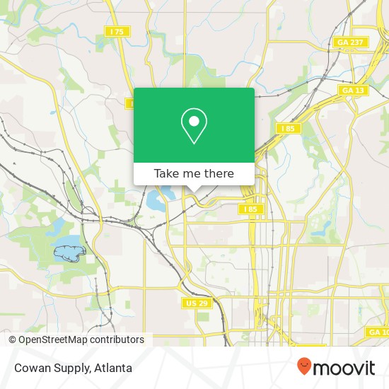 Cowan Supply map