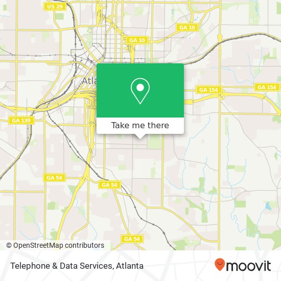 Telephone & Data Services map