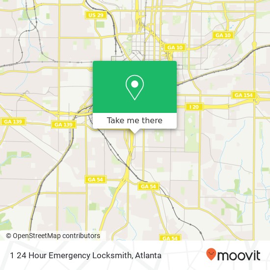 1 24 Hour Emergency Locksmith map