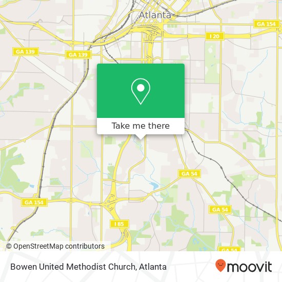 Bowen United Methodist Church map