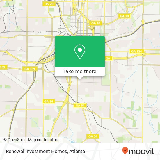 Mapa de Renewal Investment Homes