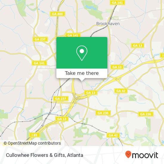 Cullowhee Flowers & Gifts map