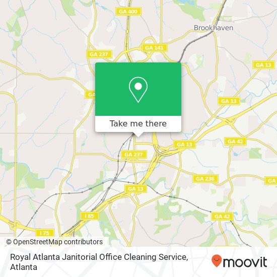 Royal Atlanta Janitorial Office Cleaning Service map
