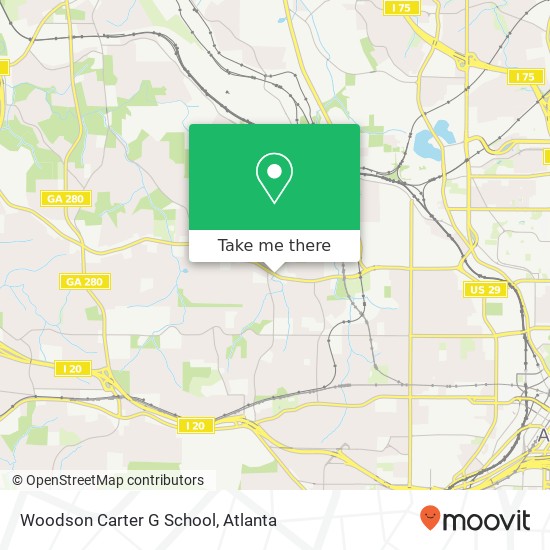 Woodson Carter G School map