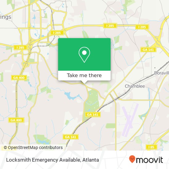 Locksmith Emergency Available map