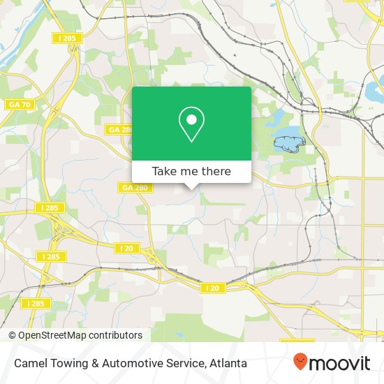 Camel Towing & Automotive Service map