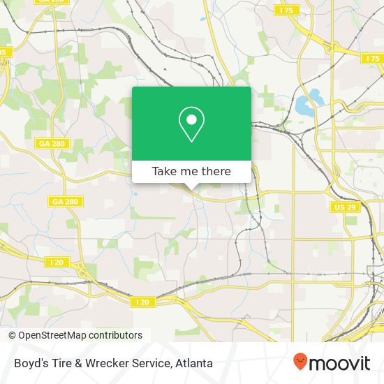 Boyd's Tire & Wrecker Service map