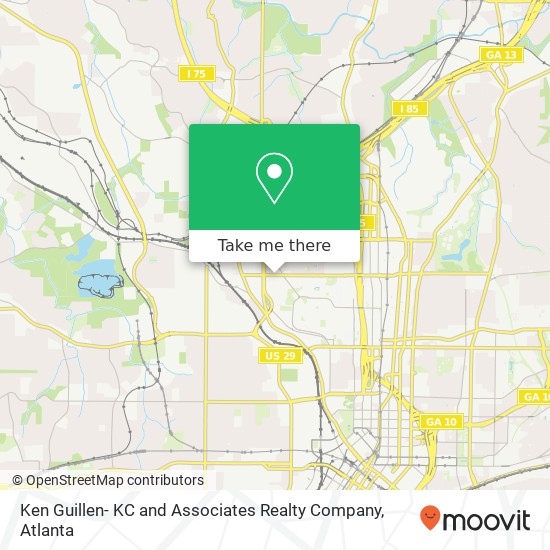 Ken Guillen- KC and Associates Realty Company map