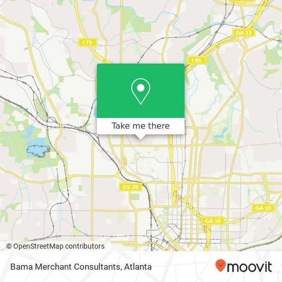 Bama Merchant Consultants map