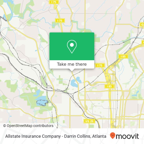 Allstate Insurance Company - Darrin Collins map