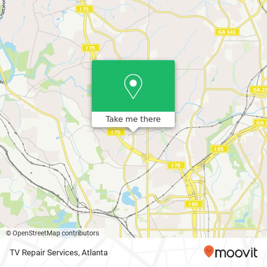 Mapa de TV Repair Services