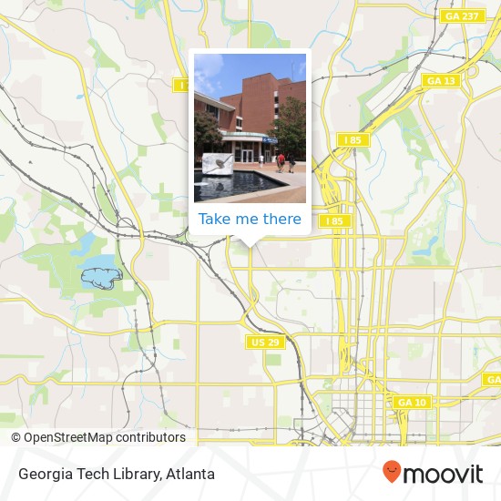 Mapa de Georgia Tech Library