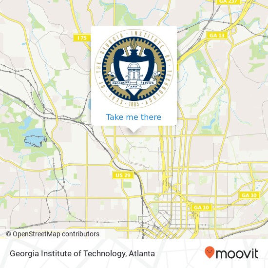 Georgia Institute of Technology map