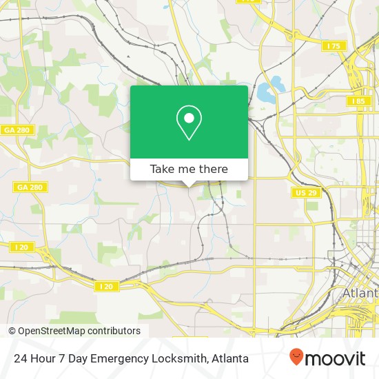 Mapa de 24 Hour 7 Day Emergency Locksmith