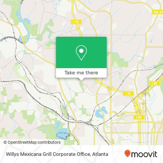 Mapa de Willys Mexicana Grill Corporate Office