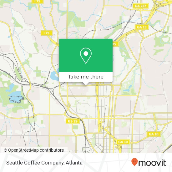 Seattle Coffee Company map