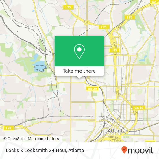 Locks & Locksmith 24 Hour map