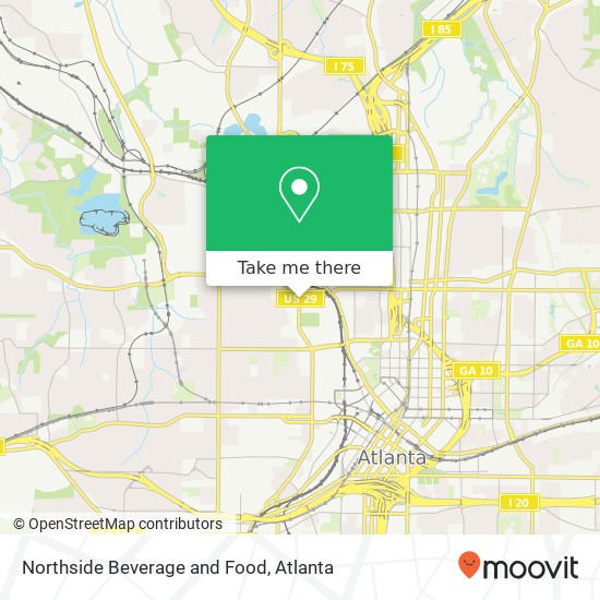 Northside Beverage and Food map