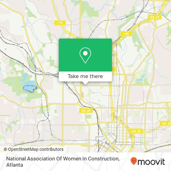 National Association Of Women In Construction map