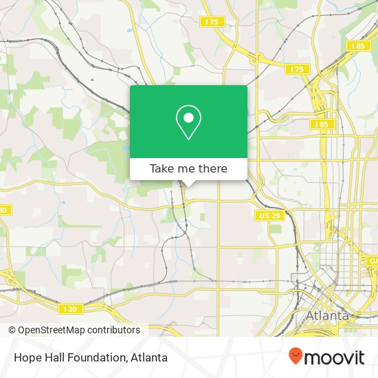 Mapa de Hope Hall Foundation