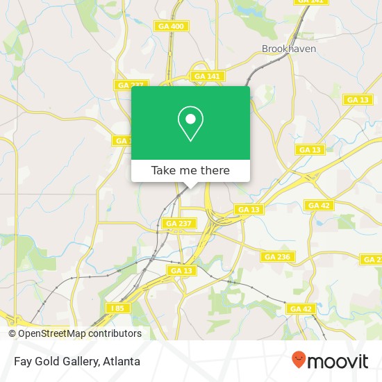 Fay Gold Gallery map