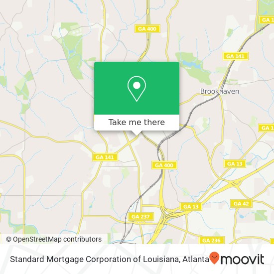 Mapa de Standard Mortgage Corporation of Louisiana