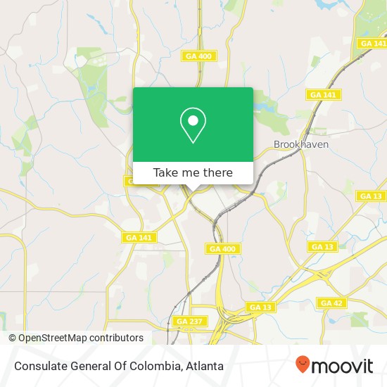 Consulate General Of Colombia map