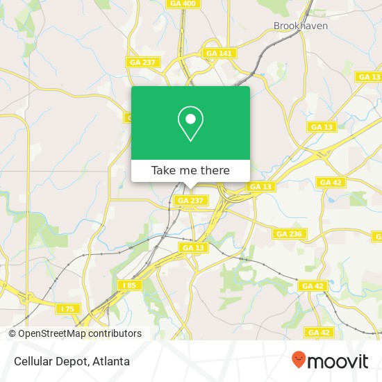 Cellular Depot map