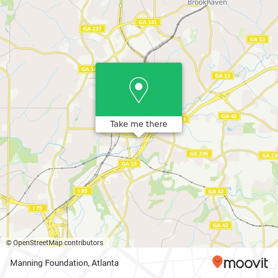 Manning Foundation map