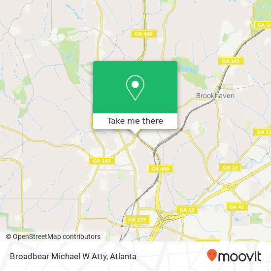 Broadbear Michael W Atty map