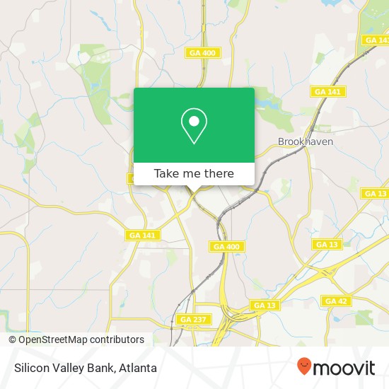 Silicon Valley Bank map