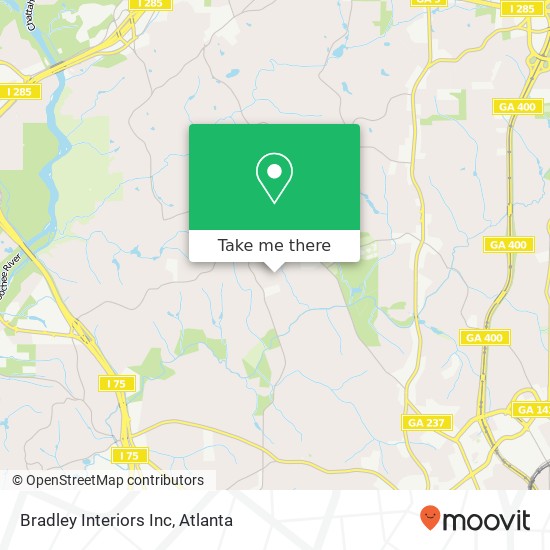 Bradley Interiors Inc map