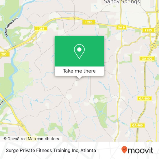 Surge Private Fitness Training Inc map