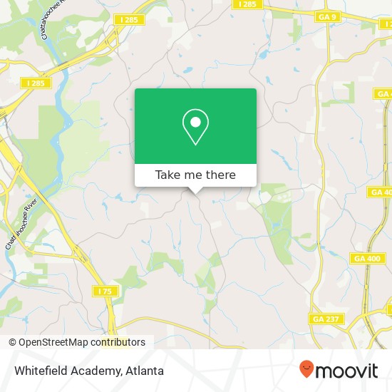 Whitefield Academy map