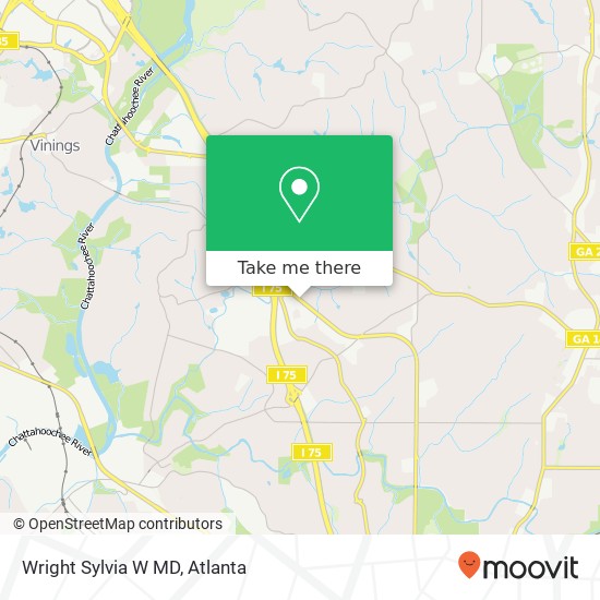 Wright Sylvia W MD map