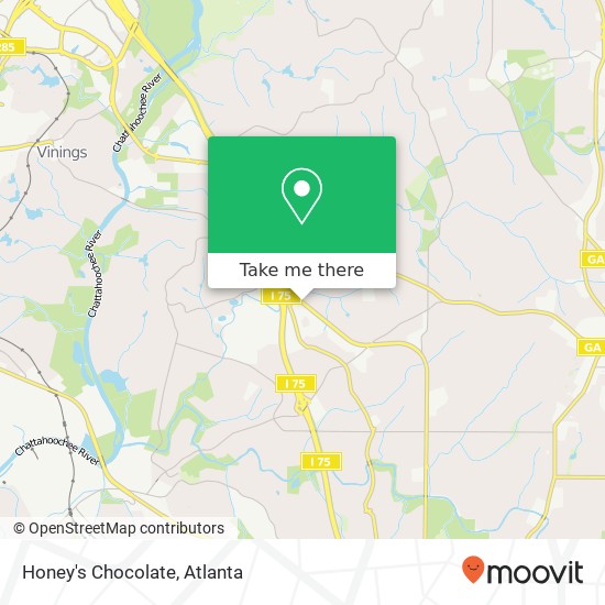 Honey's Chocolate map