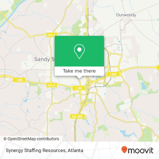 Synergy Staffing Resources map