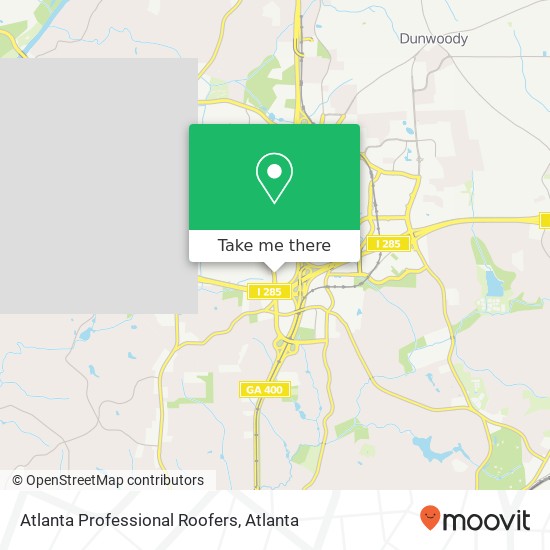 Mapa de Atlanta Professional Roofers