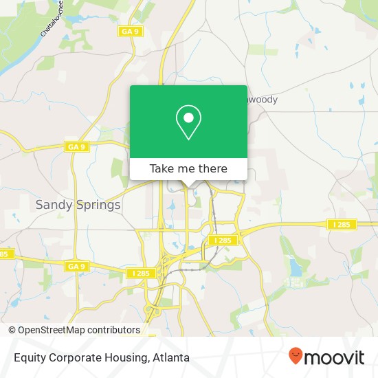 Equity Corporate Housing map