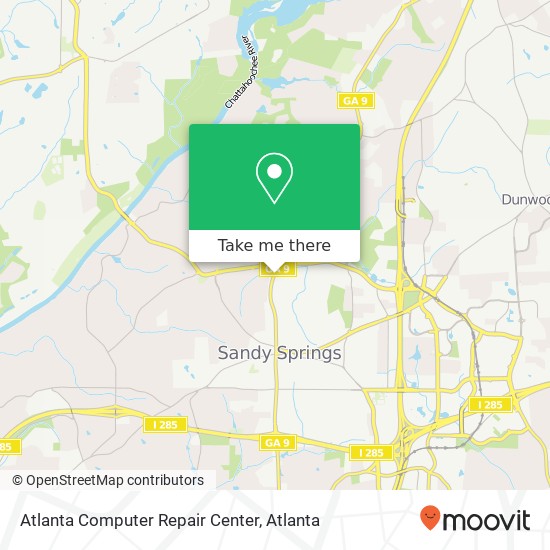 Mapa de Atlanta Computer Repair Center