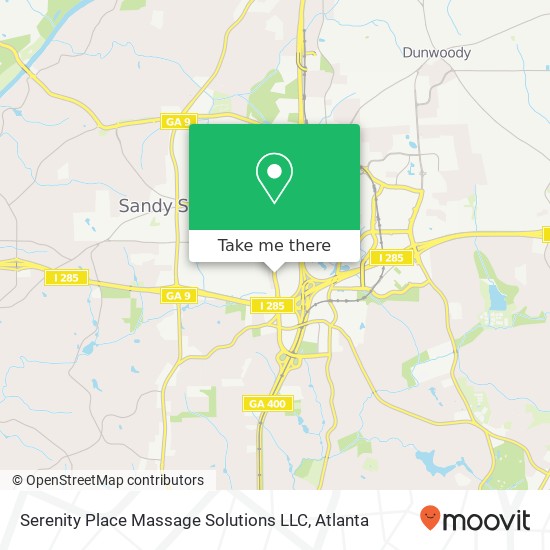 Mapa de Serenity Place Massage Solutions LLC