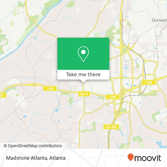 Madstone Atlanta map