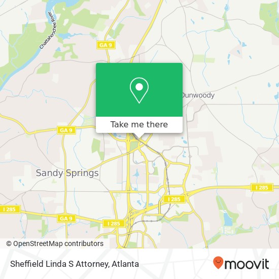 Sheffield Linda S Attorney map