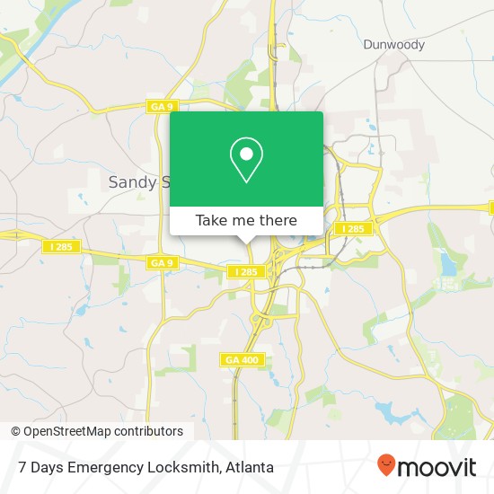 7 Days Emergency Locksmith map