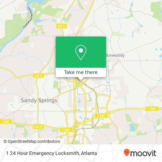 1 24 Hour Emergency Locksmith map